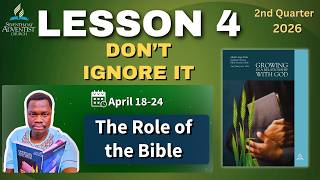 Famous 📘 Sabbath School Lesson 4 SUMMARY | The Role of the Bible | April 18–24, 2026 Profile