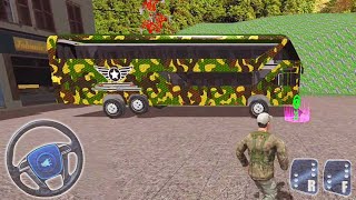 US Army Bus Coach Driving Simulator – Soldier Military Duty Transporter Drive #9 – Android Gameplay screenshot 5