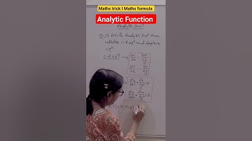 @analytic function 🤗#shorts# #youtubeshorts #shortvideo #maths
