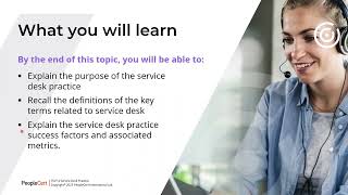 Introduction to Service Desk | Service Desk | PeopleCert | 1WorldTraining.com |