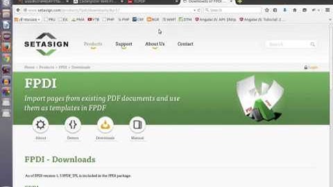 PHP : Create PDF Document with TCPDF FPDI  on CodeIgniter 1/2