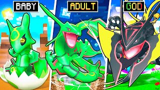 Upgrading RAYQUAZA to GOD RAYQUAZA in Minecraft PIXELMON!