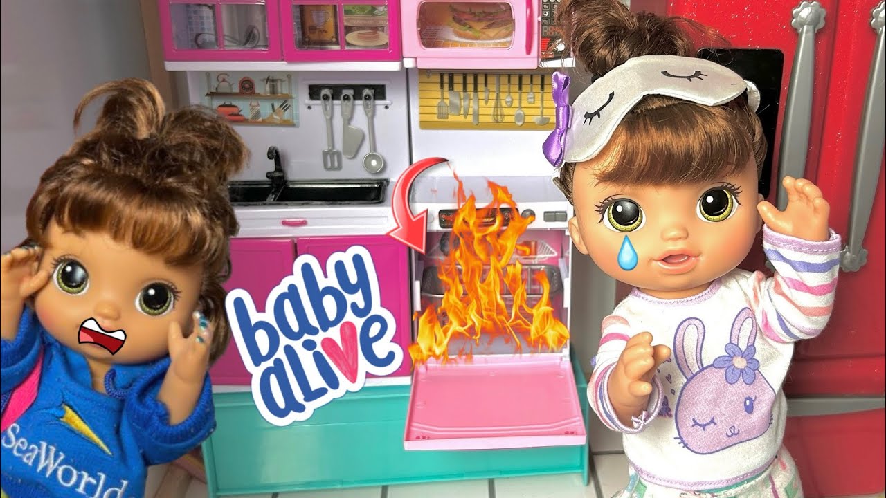 BABY ALIVE Doll sisters First day of School morning routine! ☀️