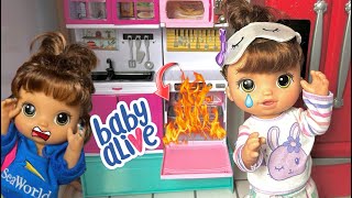 BABY ALIVE Doll sisters First day of School morning routine! ☀️
