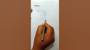 Factors of 176🖊️📚#MathBasics #Divisibility #Mathematics #NumberTheory
