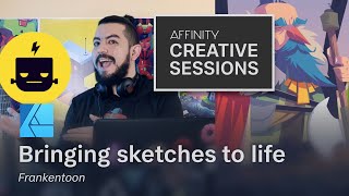 Bringing sketches to life in Affinity Designer and Photo with Frankentoon