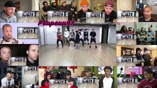 [CHOREOGRAPHY] BTS (방탄소년단) 'DANGER' dance practice ||REACTION MASHUP