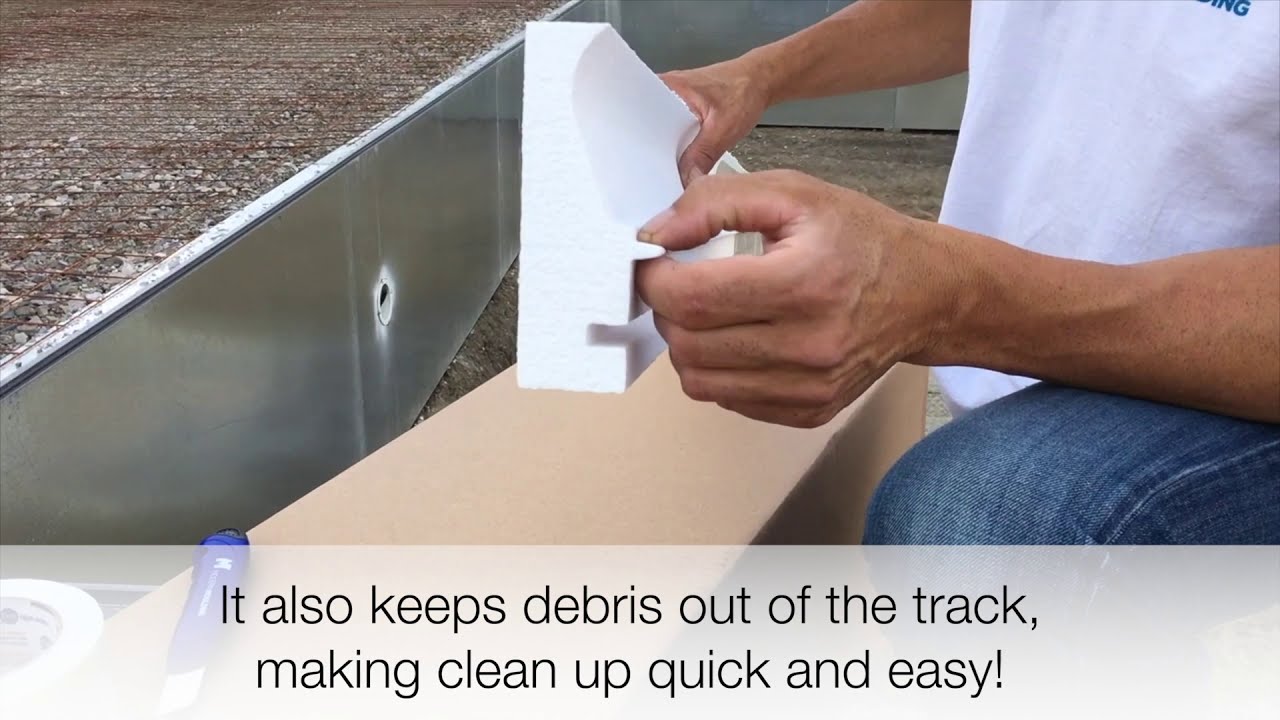 Styrofoam Cantilever Pool Coping Installation on a Vinyl Liner Pool ...