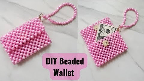SIMPLE AND EASY WAY TO MAKE A DIY MINI BEADED BAG (EASY TUTORIAL/HOW TO MAKE BEADED BAG WALLET/PURSE