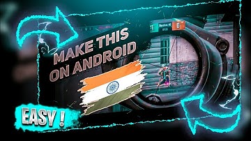 PUBG MONTAGE THUMBNAIL ON ANDROID 🔥🔥 USING PSCC & ADOBE LIGHTROOM