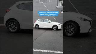 Don’t take photos like this when listing your car! Here’s how to take good photos of your car.