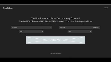 CryptoCon   Laravel Cryptocurrency Calculator And Converter