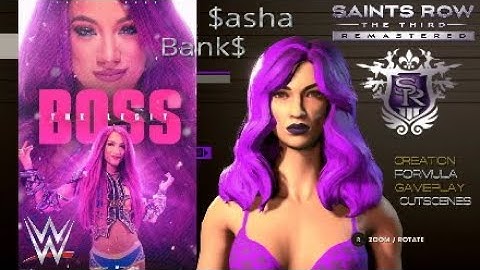 Saints Row 3 Remastered - Sasha Banks (creation formula, cutscenes & gameplay) #reuploaded #better