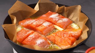 20 Minute Dinner! Parchment Butter Salmon. Recipe by Always Yummy!