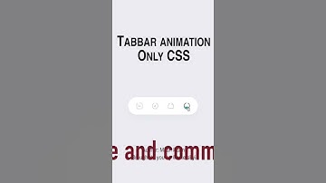 CodePen HomeTabbar animation - Only CSS
