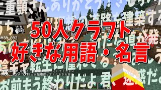 好きな50人クラフトの用語・名言選手権 - マインクラフト【KUN】