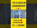 1 vs 5 intense fight pubg lite 🔥🥵 ll please like and subscribe❤ for more videos #shorts