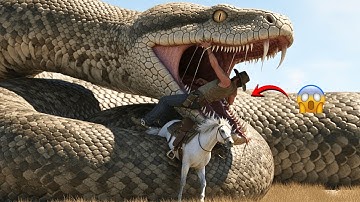 Heroic Rescue Team Saves Poor White Horse from Giant Mutant Python’s Terrifying Attack 🐴