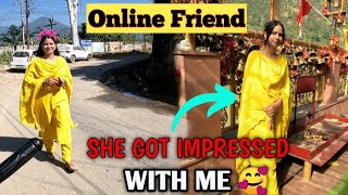 I Meet My Online Friend For The First Time She Got Impressed With Me Cute Girl Vlog