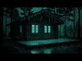Sleep Deeply with Night Rainstorm ASMR | Relaxing Forest Cabin Sounds for Sleep & Relaxation