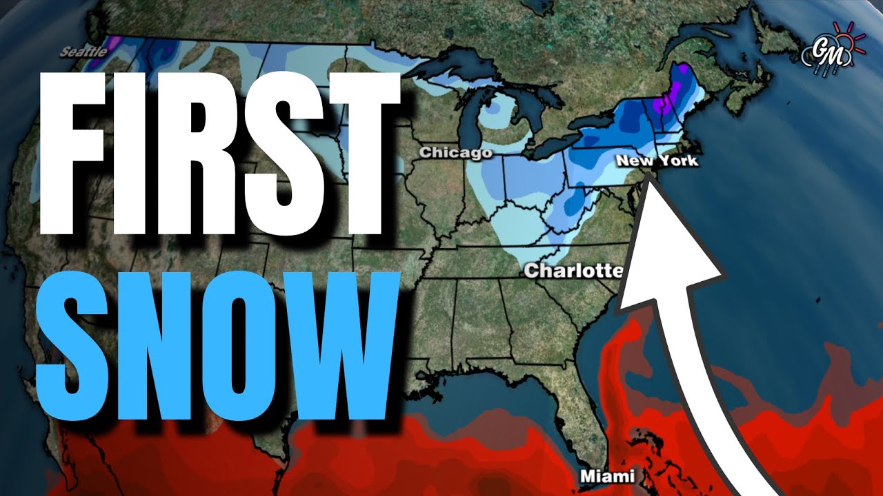 The First SNOW Of The Season Is Coming For Some... - YouTube