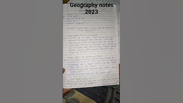 Geography notes 2023||#class12th#education #study #short#subjective