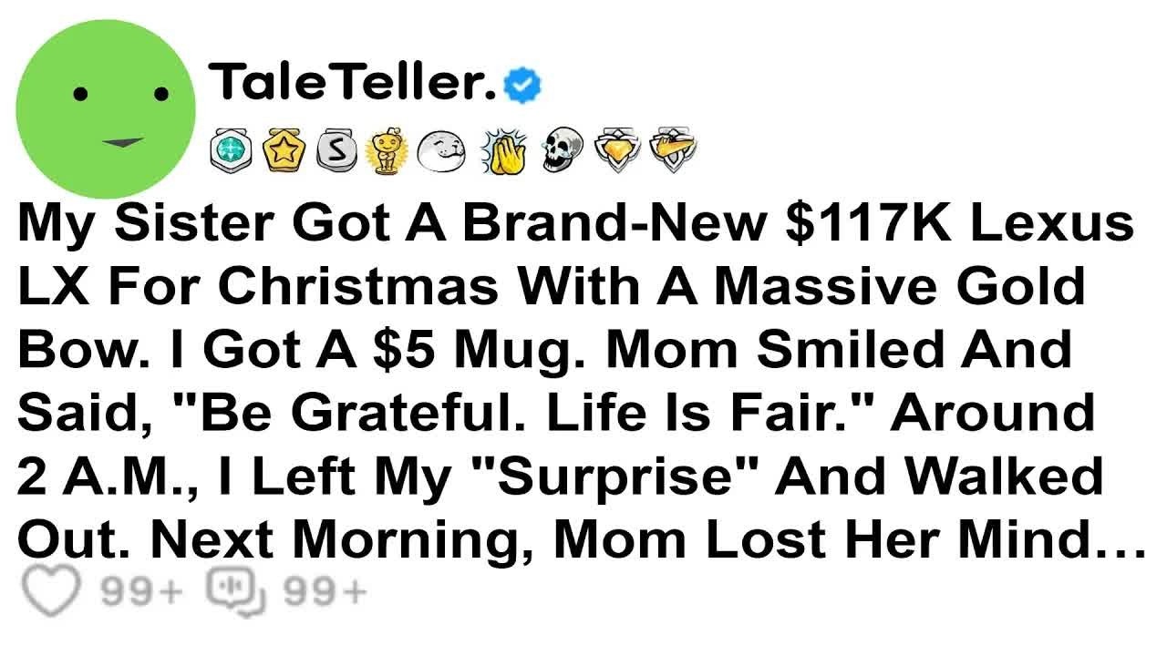 My Sister Got A Brand New $117K Lexus LX For Christmas With A Massive Gold Bow