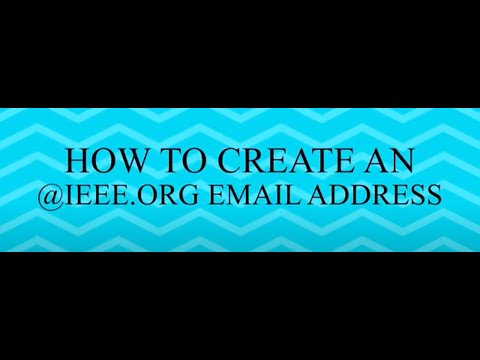 How to create an @ieee.org email address using your IEEE Account