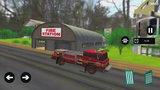 Flying Fire Fighter Rescue Truck Simulator - Android Games screenshot 1