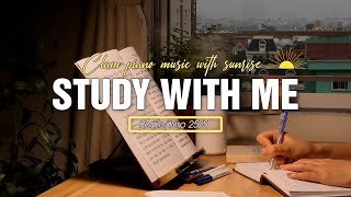 2-HOUR STUDY WITH ME |  Pomodoro 25/5 | Motivation Study  | Calm Piano Music