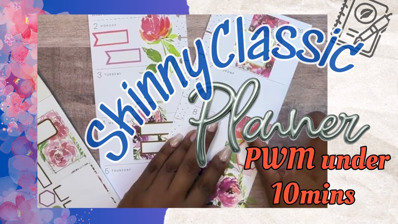 How to plan in under 10 mins? It's possible! Skinny Classic Happy Planner & stickers helped