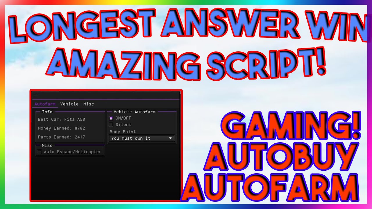 Win win скрипт. РОБЛОКС Лонг сурвариол.
