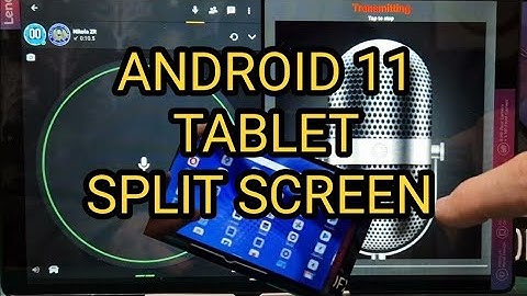 ECHOLINK & ZELLO - SPLIT SCREEN ON A TABLET