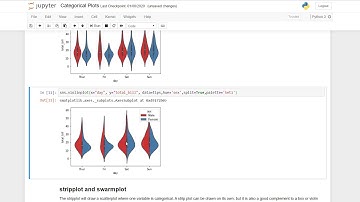 Python 3 - Jupyter - Categorical plots