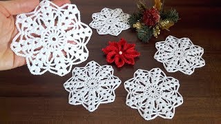 CROCHET Doily Motif EASY Tutorial for beginners How to crochet