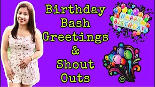 BIRTHDAY GREETINGS FROM YT FRIENDS & CO-VLOGGERS - Part 1 ll Madam JOY