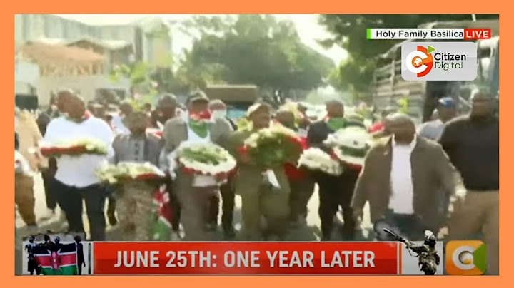 Kalonzo Musyoka and opposition layers lay flowers outside parliament to remember Gen Z heroes