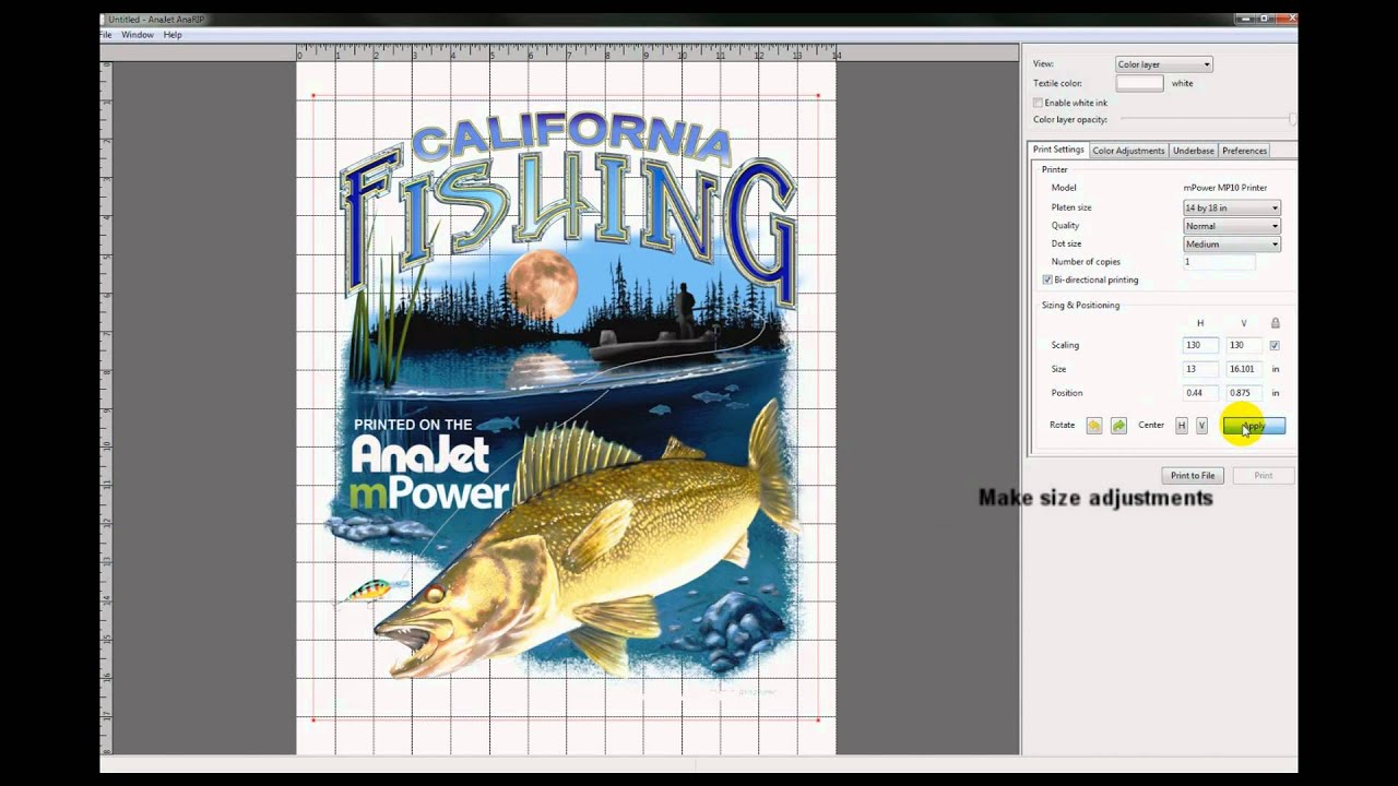 AnaRIP Video for the mPower Digital Apparel Printer