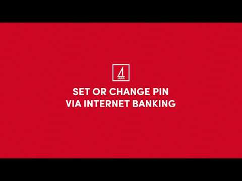 How to set or change PIN via Internet Banking