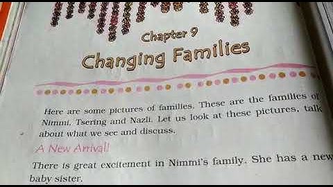 Class : 4 , Subject :- EVS , Chapter : 9 Changing Families. Part :- 3