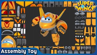 [SuperWings Assemble] Super charged  Golden Boy! | Assembly toy |  Super wings toys