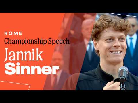 Jannik Sinner Champion Speech | 2026 Rome