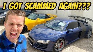 How I got SCAMMED (again) buying a cheap Audi R8 for my wife
