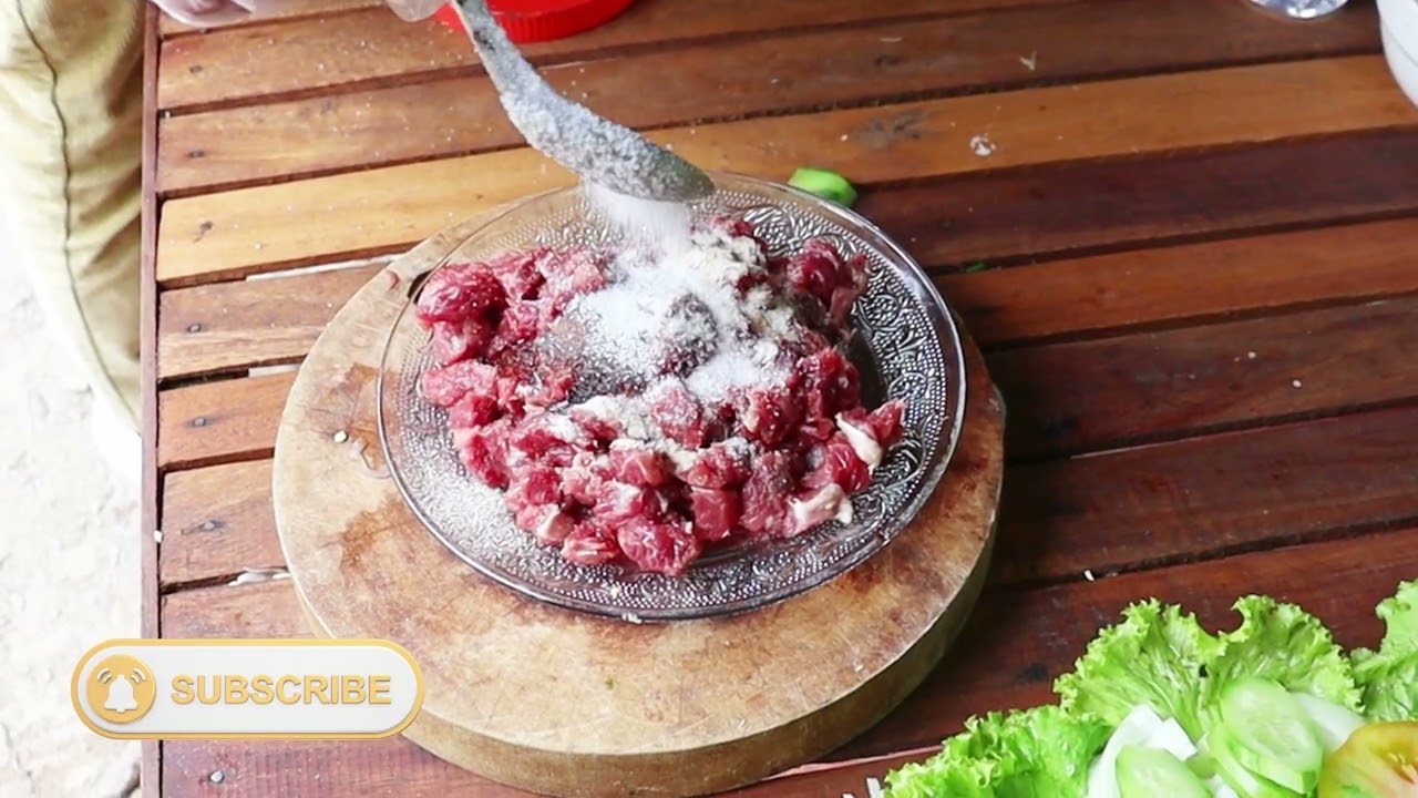 ឡុកឡាក់សាច់គោ (Beef Lok Lak) rural style by jeco