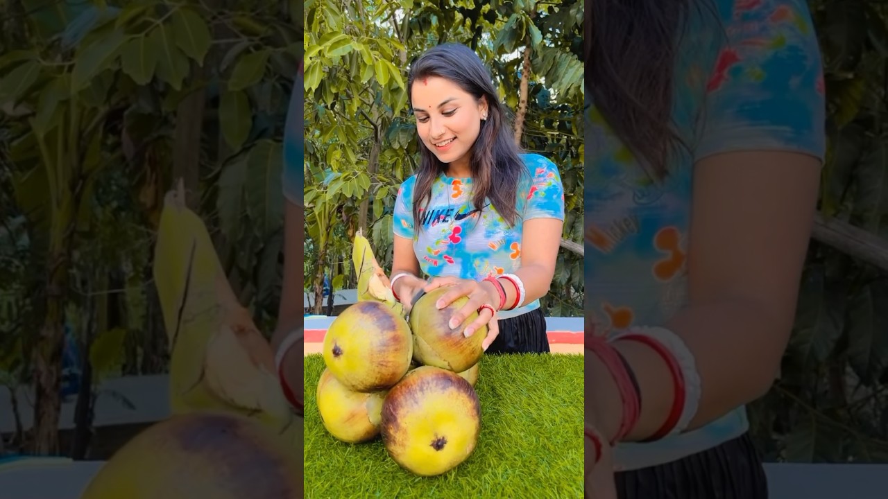 তালের শাঁসের মিল্কশেক আজ প্রথমবার তৈরি করলাম আমি #sorts #viral #dola #trending #recipe #cooking