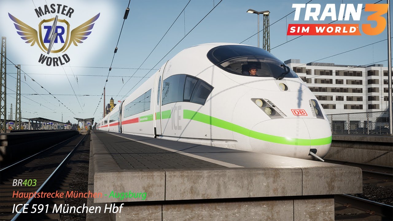 ICE 591 München Hbf - Hauptstrecke München - Augsburg - BR 403 - Train ...