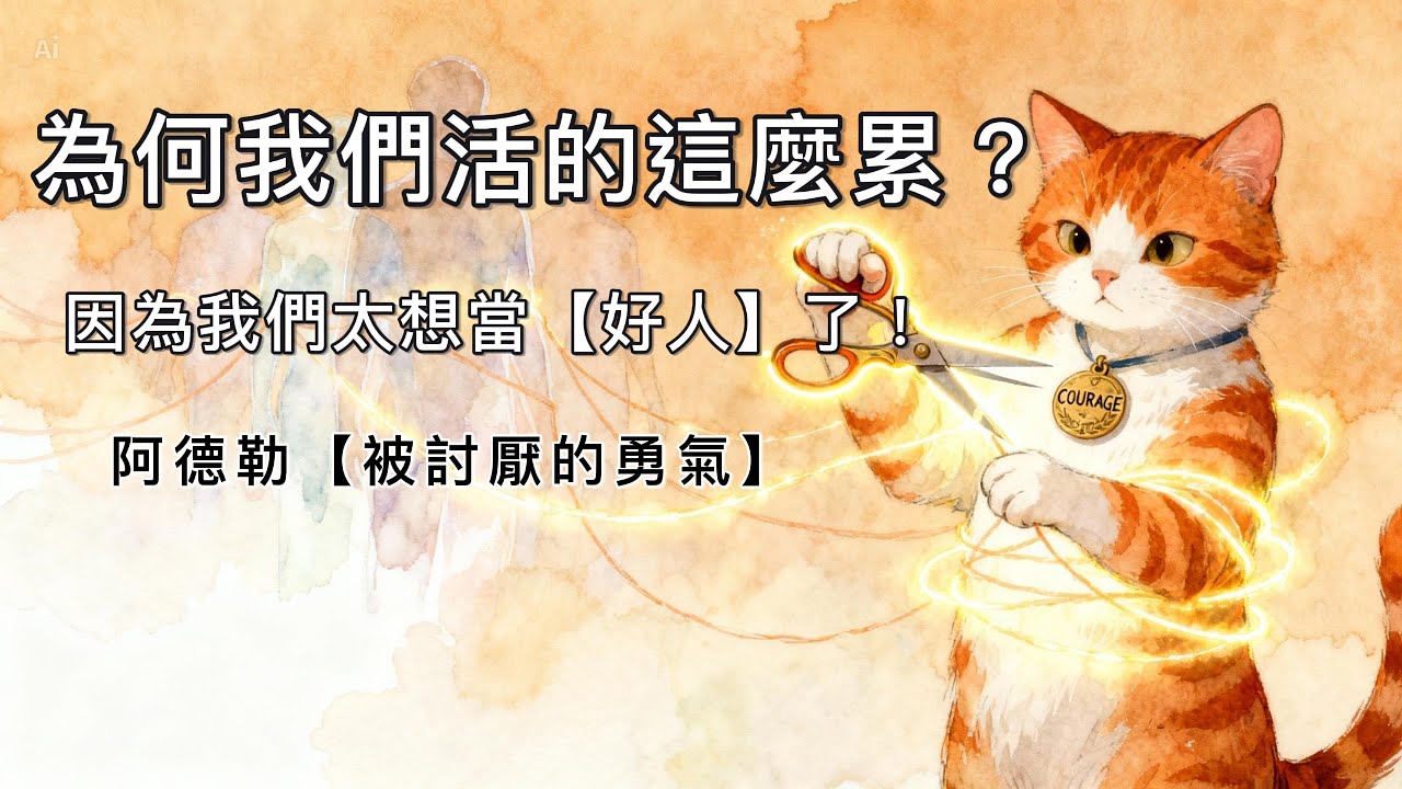 【山中讀字】被討厭的勇氣(二)：為什麼我們活得這麼累？因為我們太想當「好人」了！阿德勒最強工具「課題分離」大公開