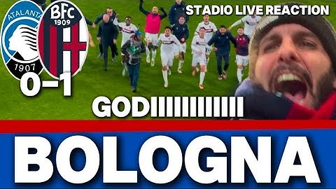 ATALANTA BOLOGNA 0-1 STADIO LIVE REACTION ❤️💙NON È VERO! COSA SIAMO!? VINCENZO COSA STIAMO FACENDO?!