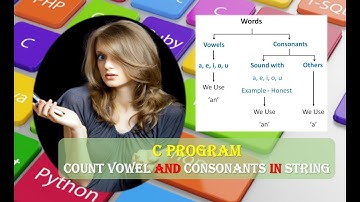 C Program to Count Vowel and Consonants in String Code and Explanation