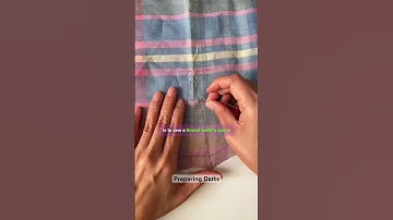 Preparing Darts for Sewing #sewing #sewingtutorial